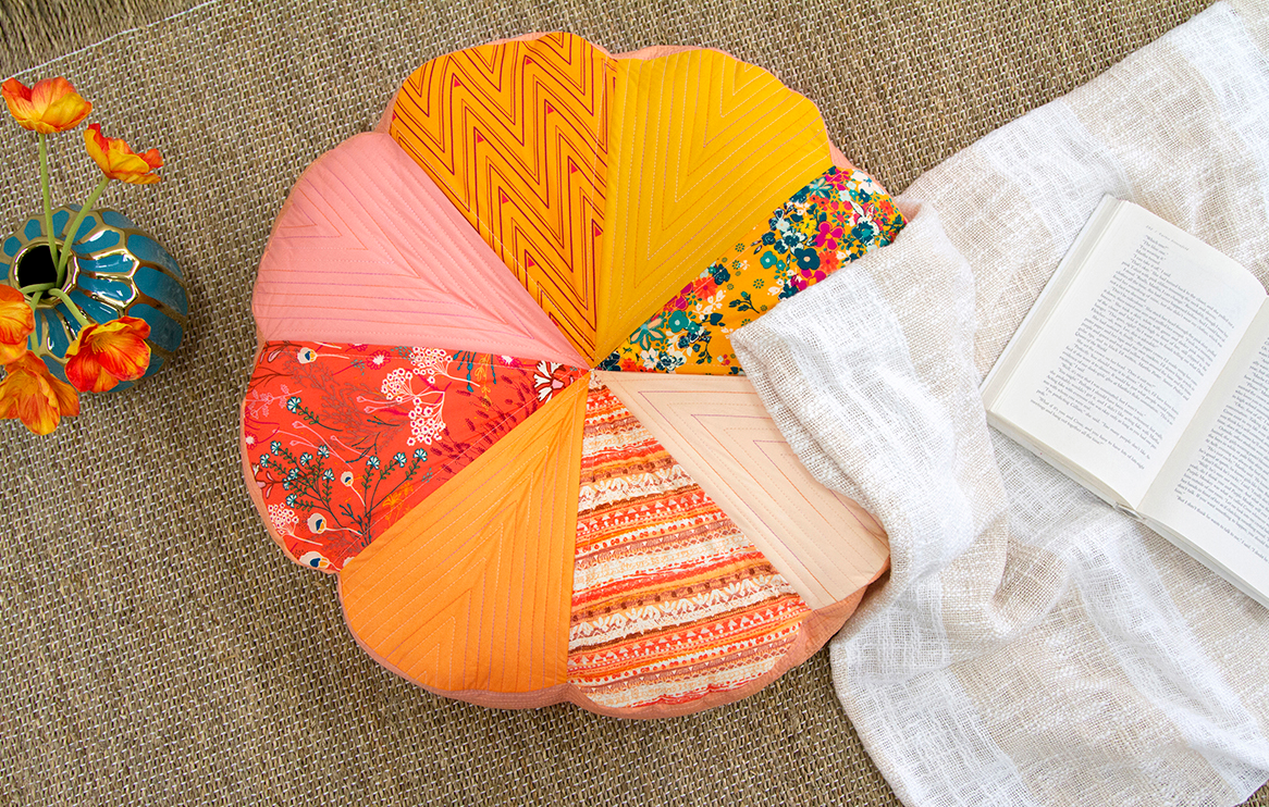 Summer Floral Floor Cushion Tutorial