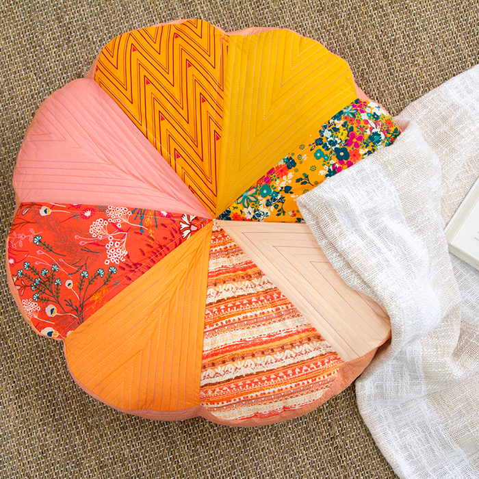 Summer Floral Floor Cushion Tutorial