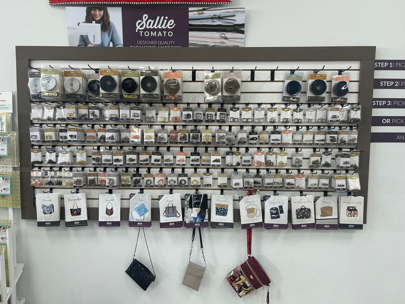 Handbags, Totes, Sewing Bags supplies, kits, and accessories