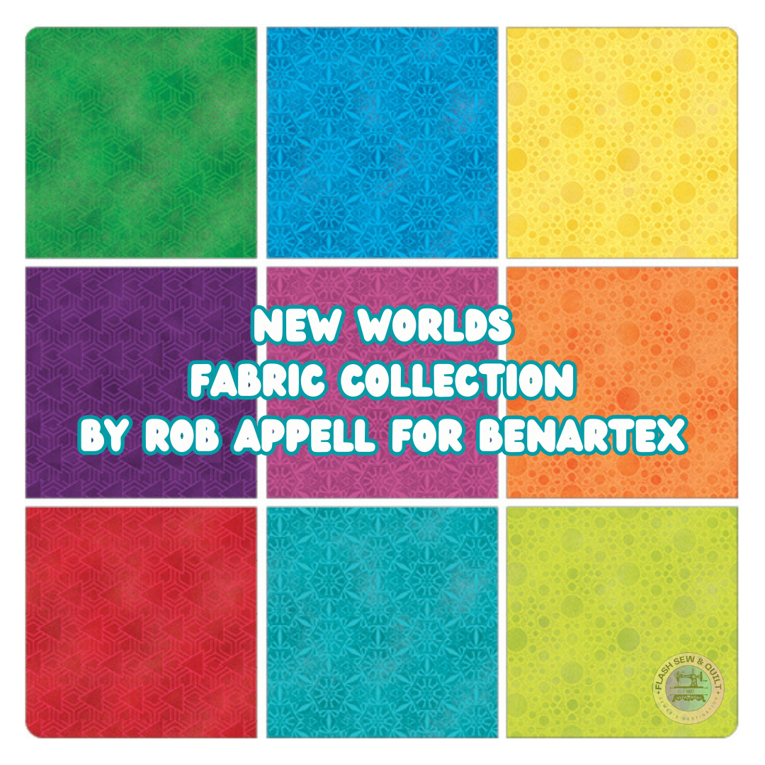 New Worlds fabric collection by Rob Appell for Benartex