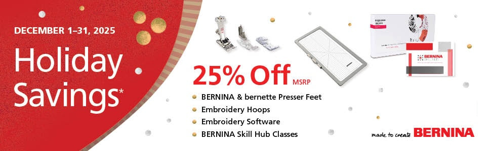 Bernina December Savings Sale