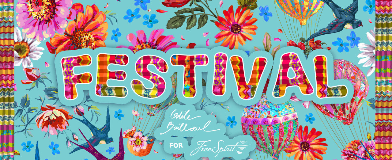 Festival fabric collection by Odile Bailloeul