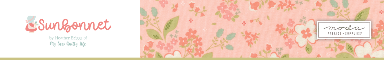 Sunbonnet fabric collection by Heather Briggs of My Sew Quilty Life