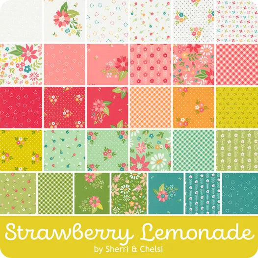 Strawberry Lemonade fabric collection by Sherri & Chelsi for Moda Fabrics
