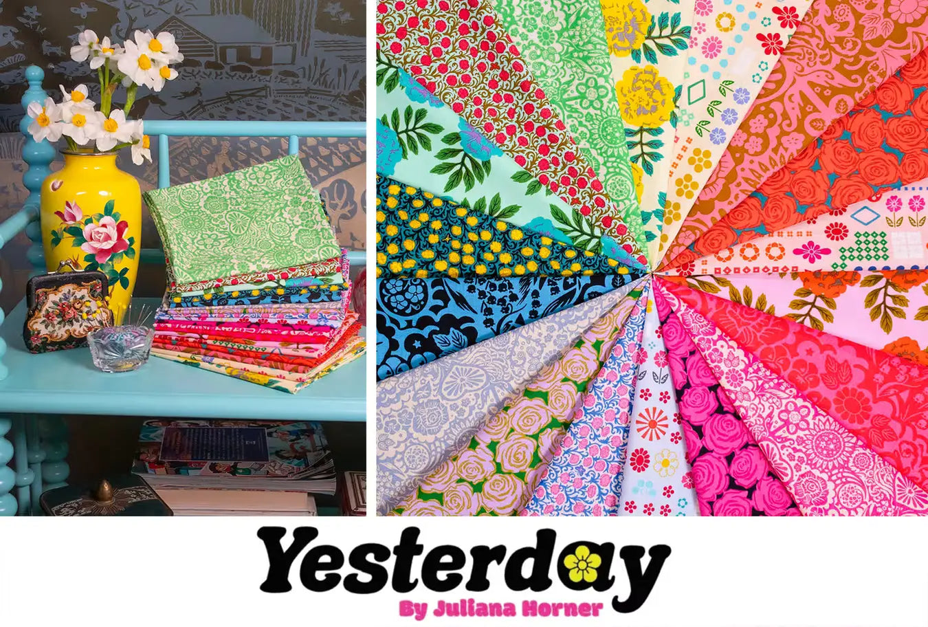 Yesterday fabric collection by Juliana Horner for Northcott fabrics
