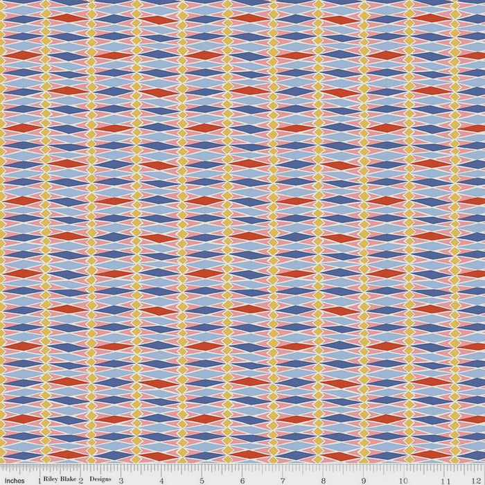 Liberty Fabrics Summer Fair Fairground Stripe A