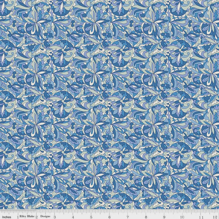Liberty Fabrics Summer Fair Swirling Kaleidoscope B