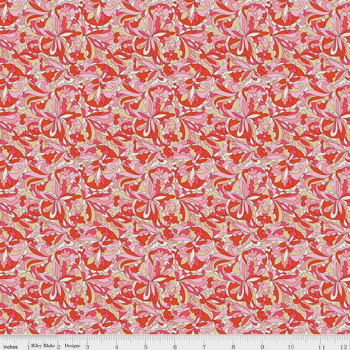Liberty Fabrics Summer Fair Swirling Kaleidoscope C