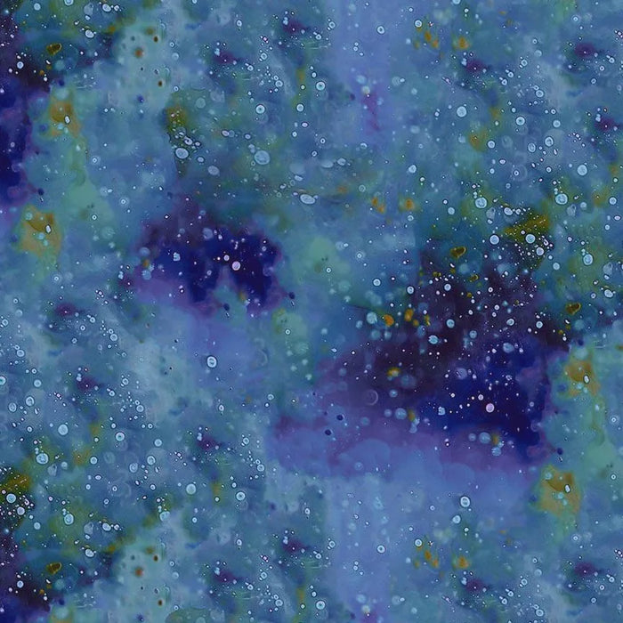 Lumiere Dotty Kiln Texture Cobalt digitally printed quilting cotton fabric for Timeless Treasures