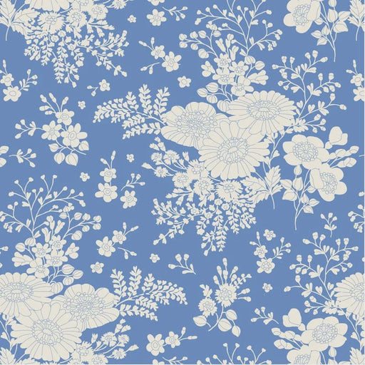 Tilda Something Blue collection Isolde Cornflower quilting cotton fabric