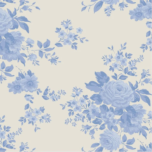 Tilda Something Blue collection Carol Pale Blue quilting cotton fabric