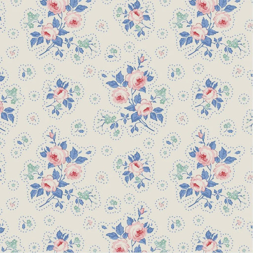 Tilda Something Blue collection First Kiss Cream quilting cotton fabric
