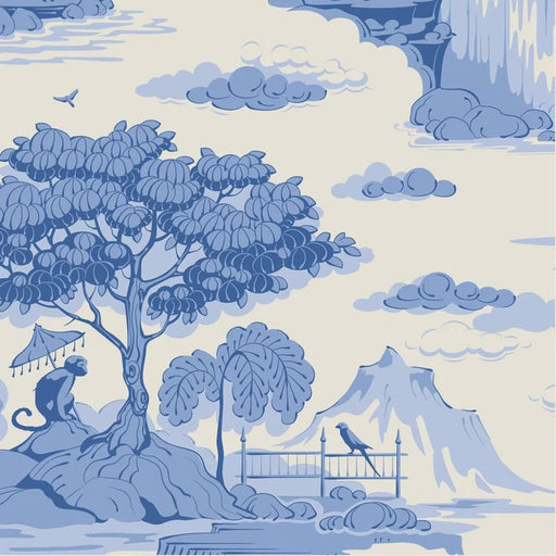 Tilda Something Blue collection Cottonview Cream quilting cotton fabric