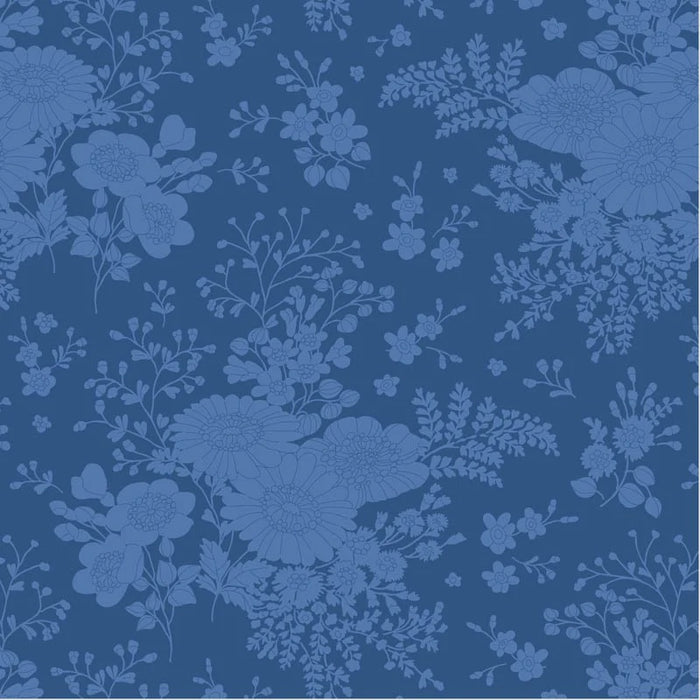 Tilda Something Blue collection Isolde Night quilting cotton fabric
