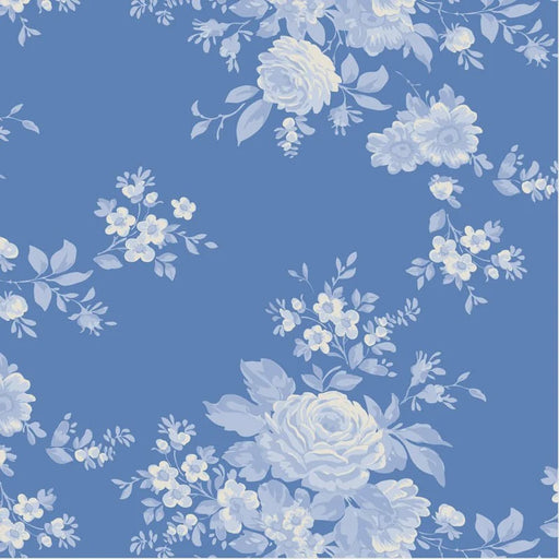 Tilda Something Blue collection Carol Cornflower quilting cotton fabric