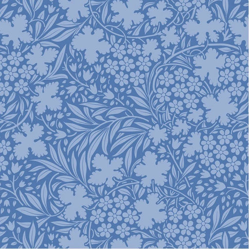 Tilda Something Blue collection Bushbloom Cornflower quilting cotton fabric