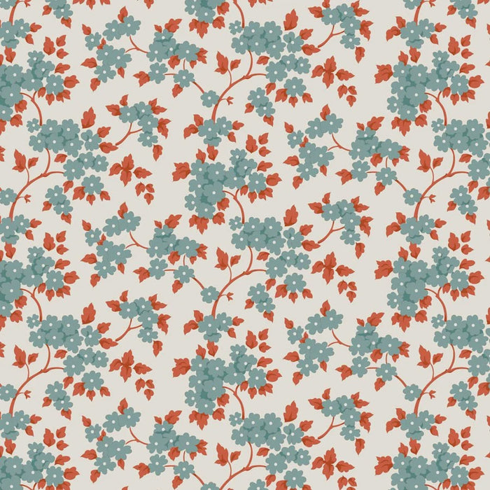 Ruth Teal fabric | Tilda's Village Life