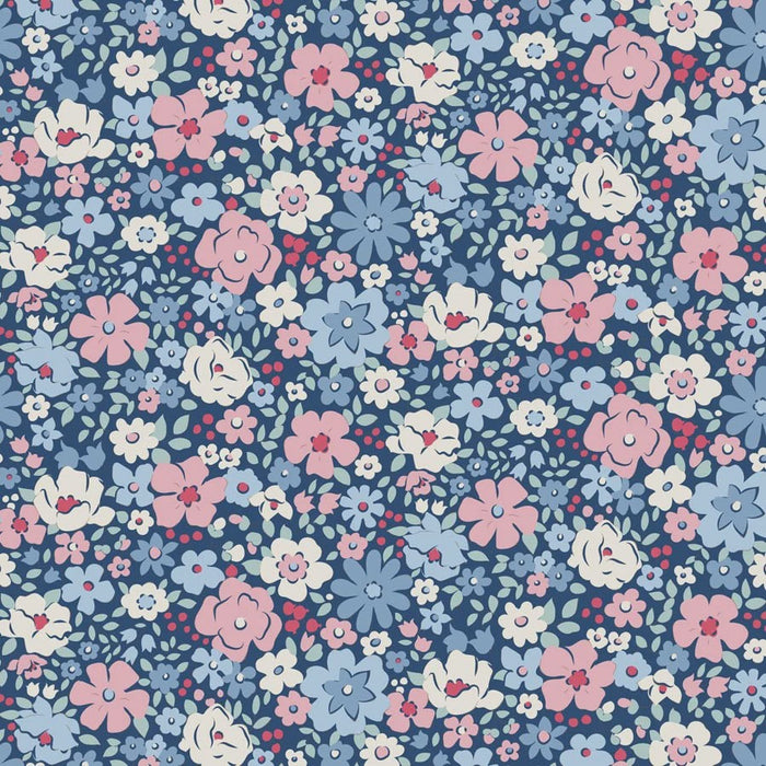 Esther Blue fabric | Tilda's Village Life