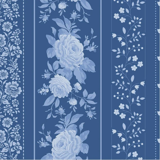Tilda Something Blue collection Borders Night quilting cotton fabric