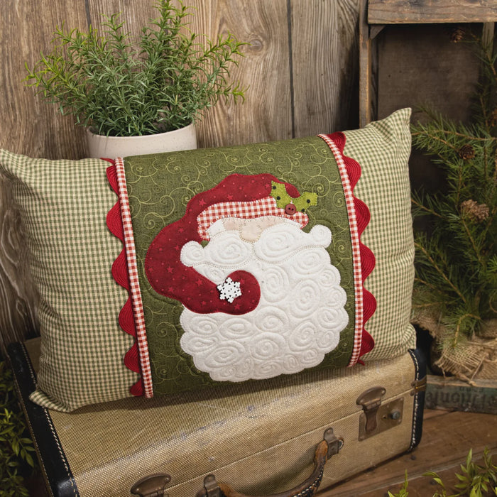 Swirly Beard Santa - Pillow Wrap
