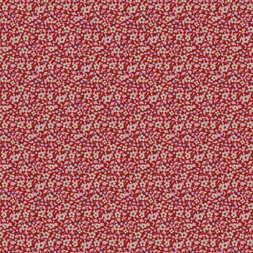 Tilda Brie Basics Burgundy quilting cotton fabric