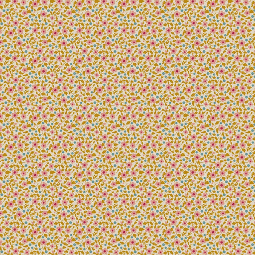 Tilda Brie Basics Mustard quilting cotton fabric