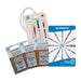 Schmetz needle Sewing with Knits bundle with a pocket guide on a white background