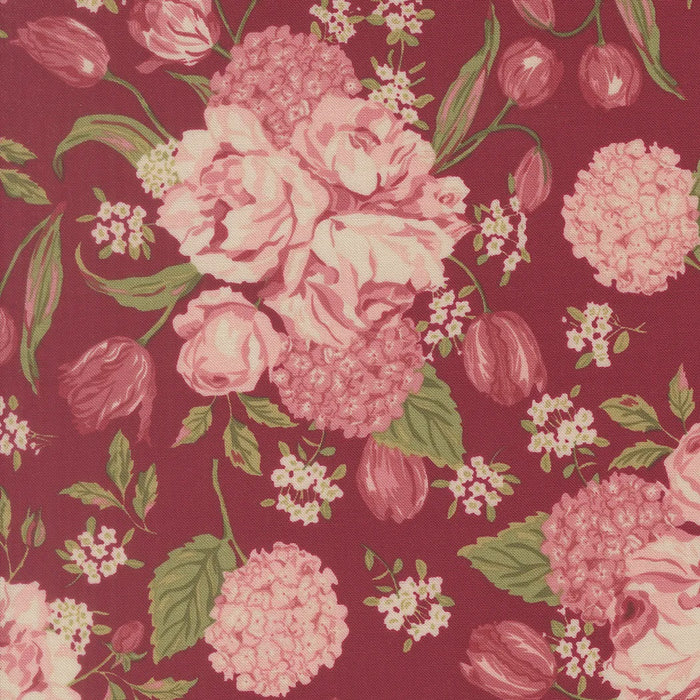 Je Taime Scarlet Love Garden fabric 20990 18