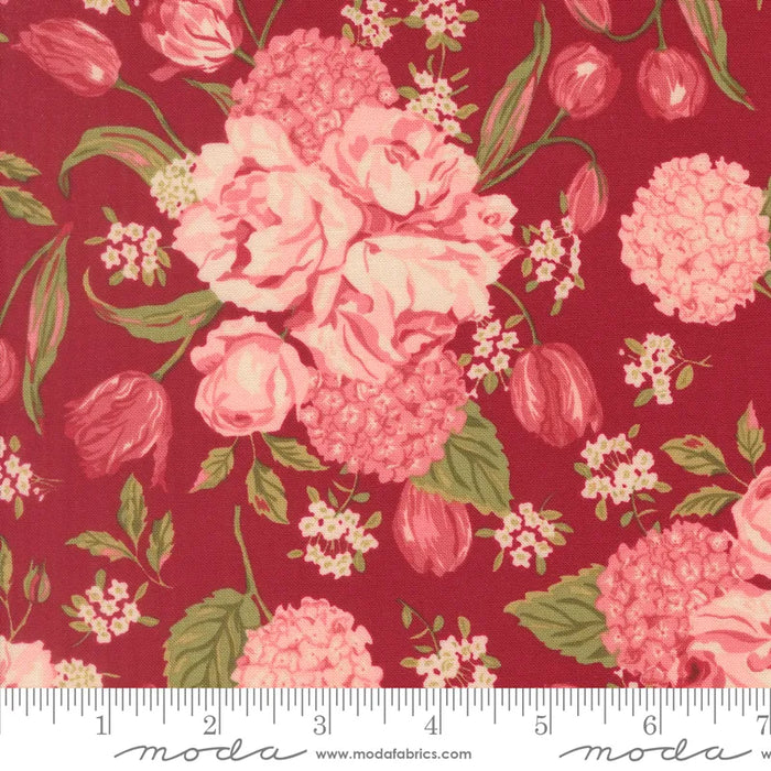 Je Taime Scarlet Love Garden fabric 20990 18