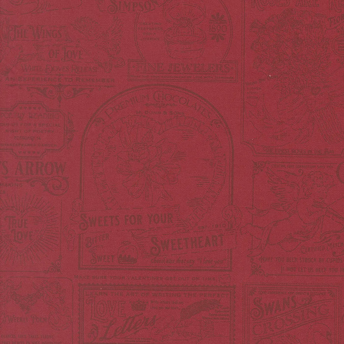 Je Taime Rose Vintage Ad fabric 20991 17