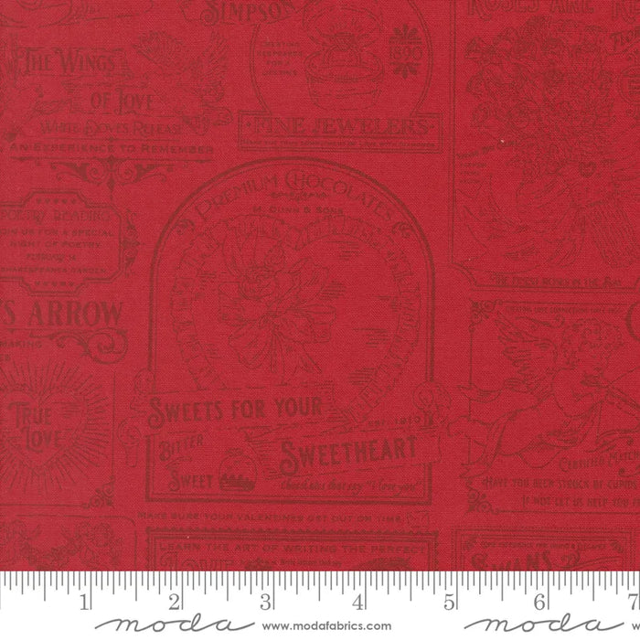 Je Taime Rose Vintage Ad fabric 20991 17