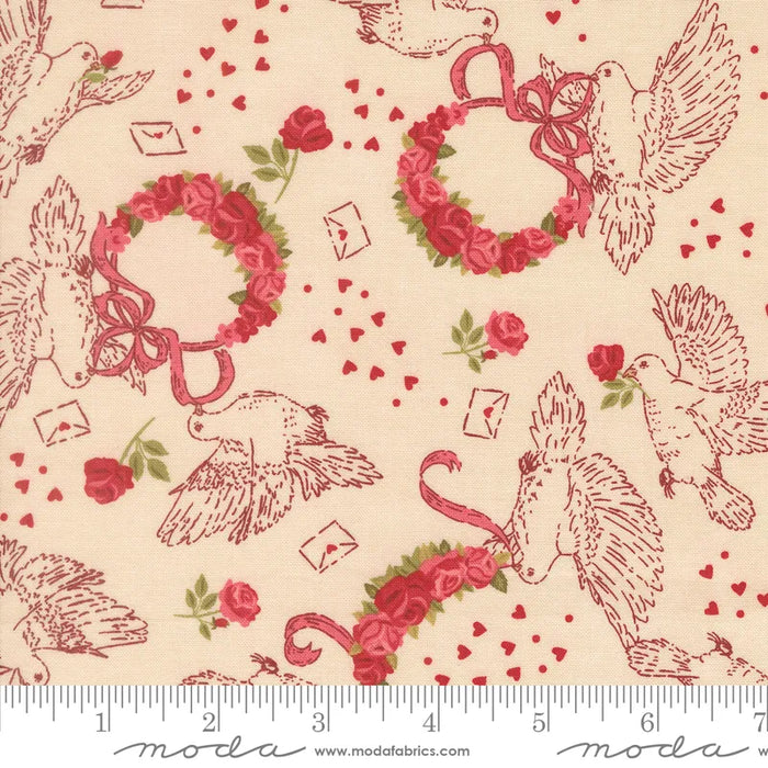 Je Taime Lace Dove Love fabric 20992 11