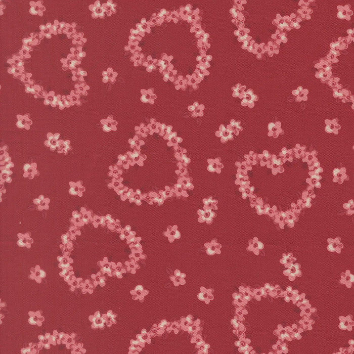 Je Taime Rose Flower Heart fabric 20994 17