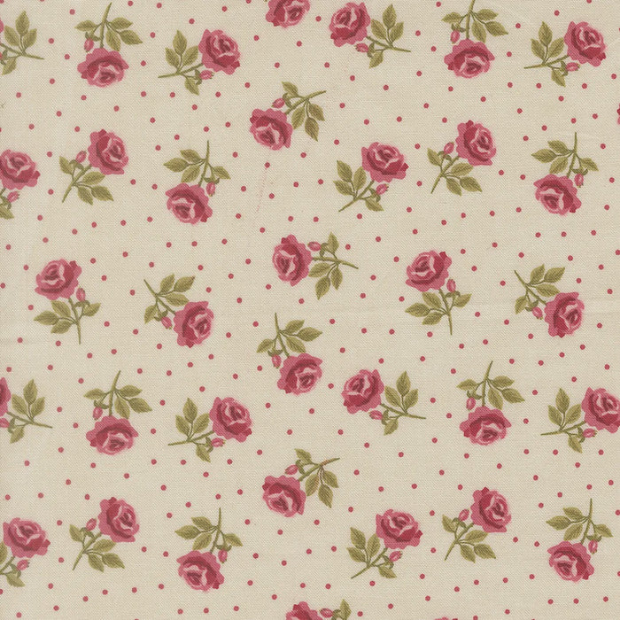Je Taime Lace Roses are Red fabric 20995 11