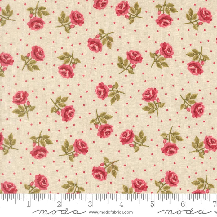 Je Taime Lace Roses are Red fabric 20995 11