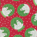 Snow Time Poinsettia Red Snowglobe quilting cotton by Moda Fabrics - poinsettia red tossed snowglobe scenes print
