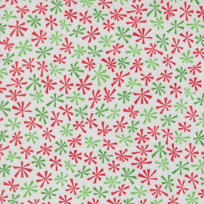 Snow Time Winter White Tinsel quilting cotton by Moda Fabrics - cream and white tonal sparkle blender print