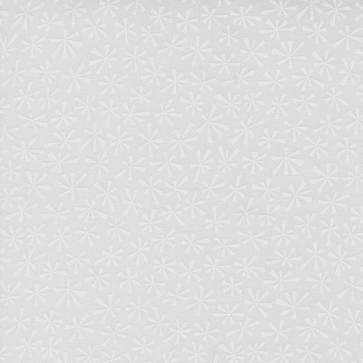 Snow Time Winter White on White Tinsel quilting cotton by Moda Fabrics - white-on-white tonal sparkle blender print