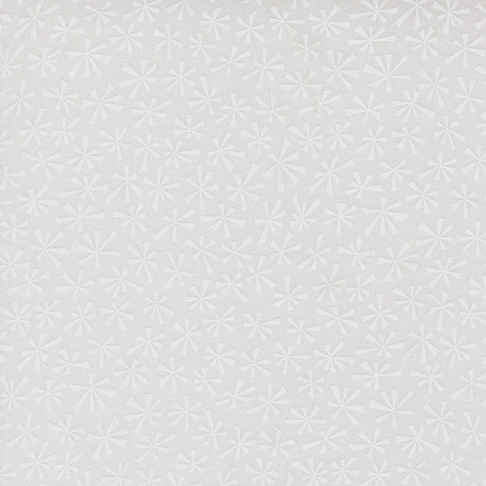 Snow Time Winter White on White Tinsel quilting cotton by Moda Fabrics - white-on-white tonal sparkle blender print