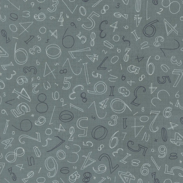 Data Numerals Turing quilting cotton fabric by Janet Clare for Moda