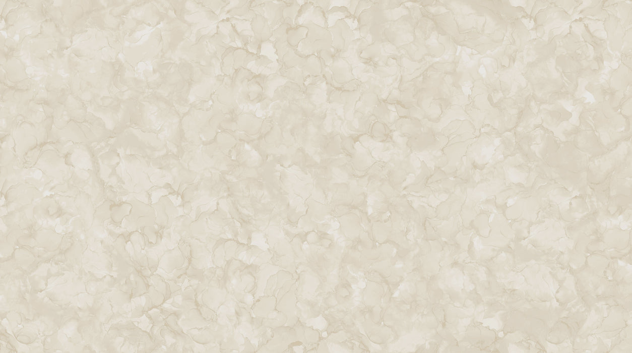 Mirage Vanilla tonal quilting cotton fabric by Deborah Edwards for Northcott — soft cream white watercolor print