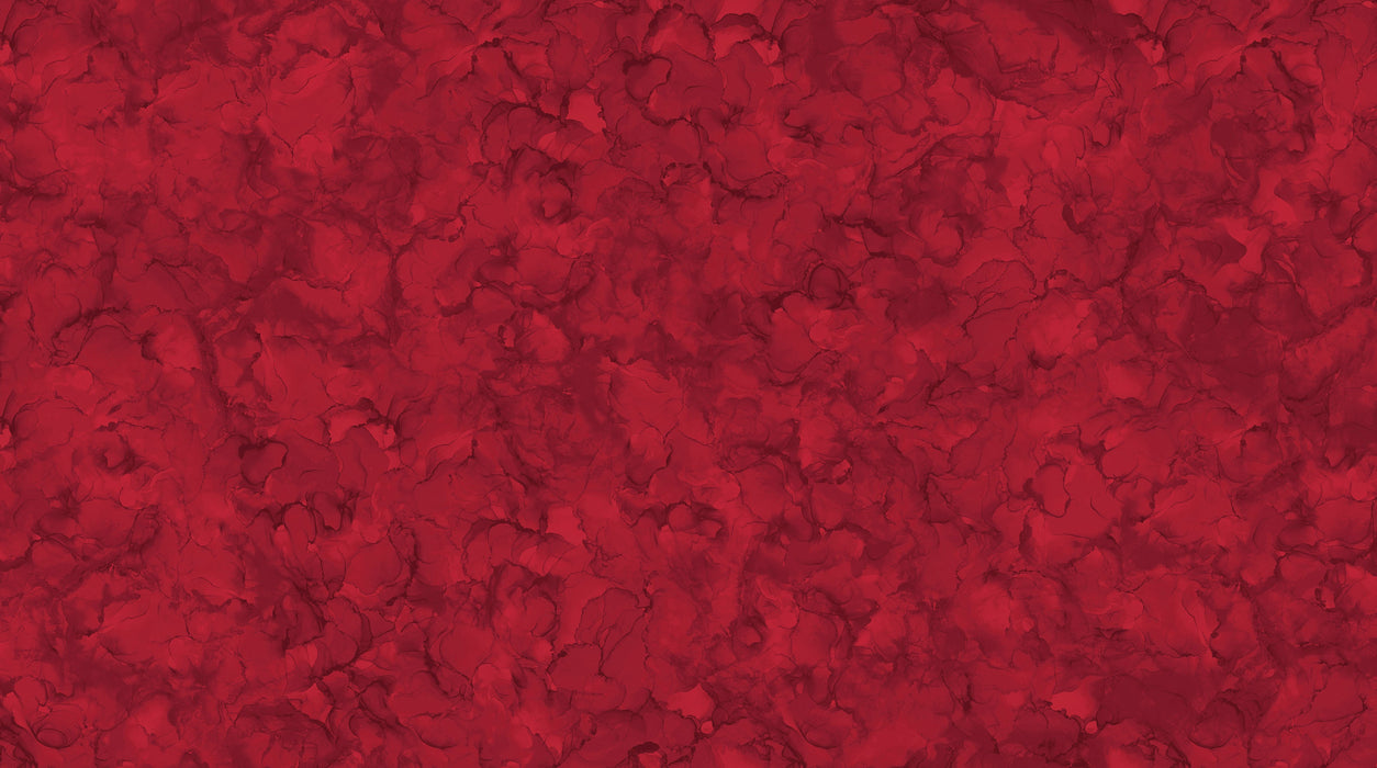 Mirage Cardinal tonal quilting cotton fabric by Deborah Edwards for Northcott — deep classic red watercolor print