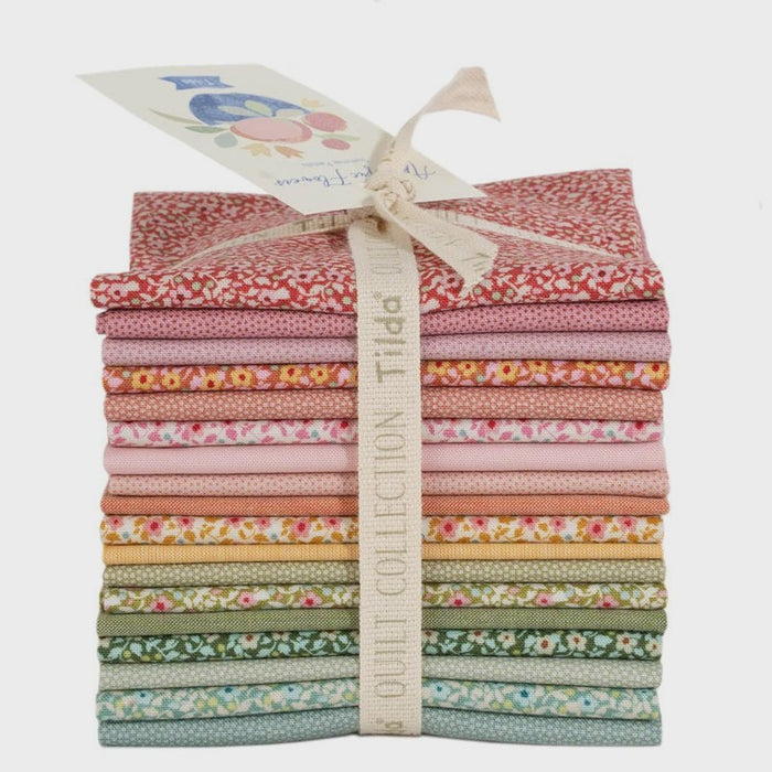 Tilda Something Blue Applique Flowers Fat Eight Bundle
