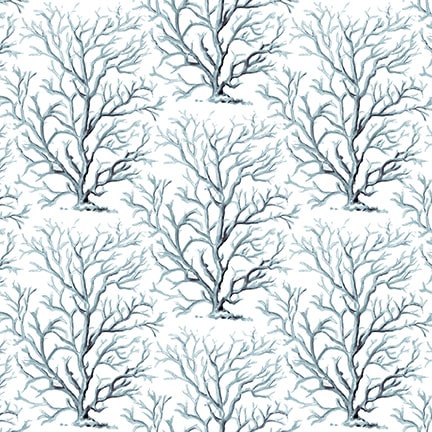Ocean Oasis 3035-41 Ivory Sea Coral Fabric