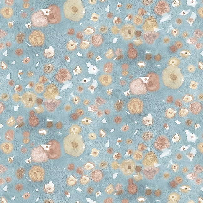 Ocean Oasis 3042-72 Light Blue Abstract Sand Fabric