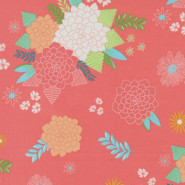 Honeyed Horizon Sunset Pink quilting cotton fabric by Keri Anguiano 47010 22
