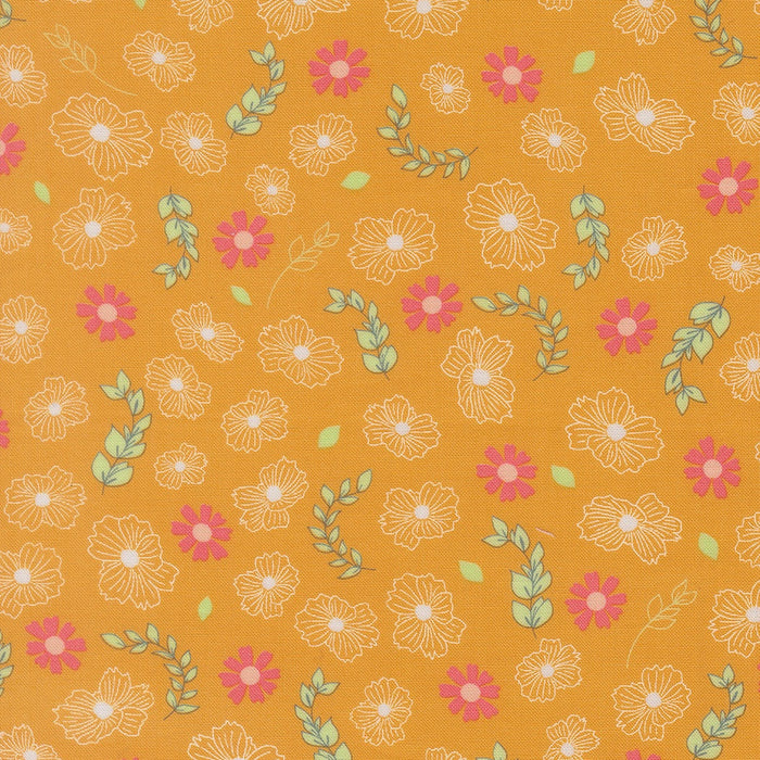Honeyed Horizon Honey quilting cotton fabric by Keri Anguiano 47011 13