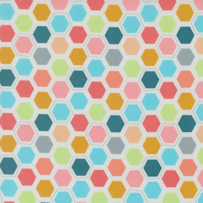 Honeyed Horizon Cloud quilting cotton fabric by Keri Anguiano 47016 11
