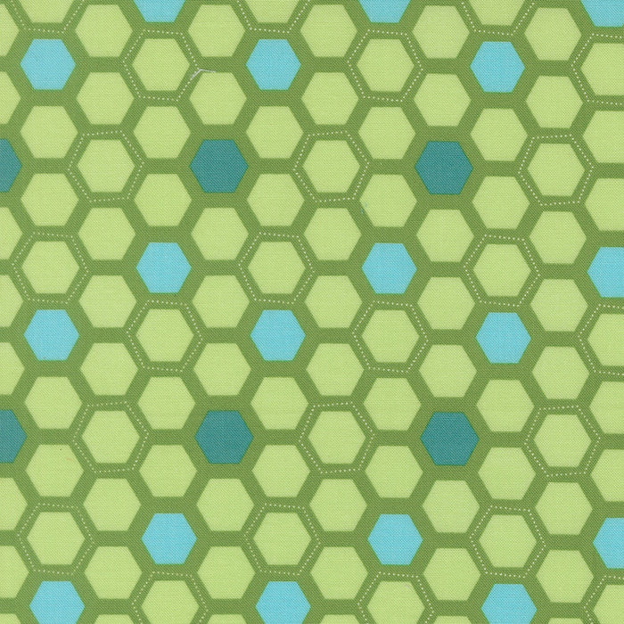 Honeyed Horizon Fresh Grass quilting cotton fabric by Keri Anguiano 47016 17