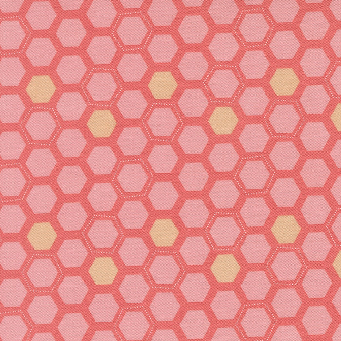 Honeyed Horizon Sunset Pink quilting cotton fabric by Keri Anguiano 47016 22